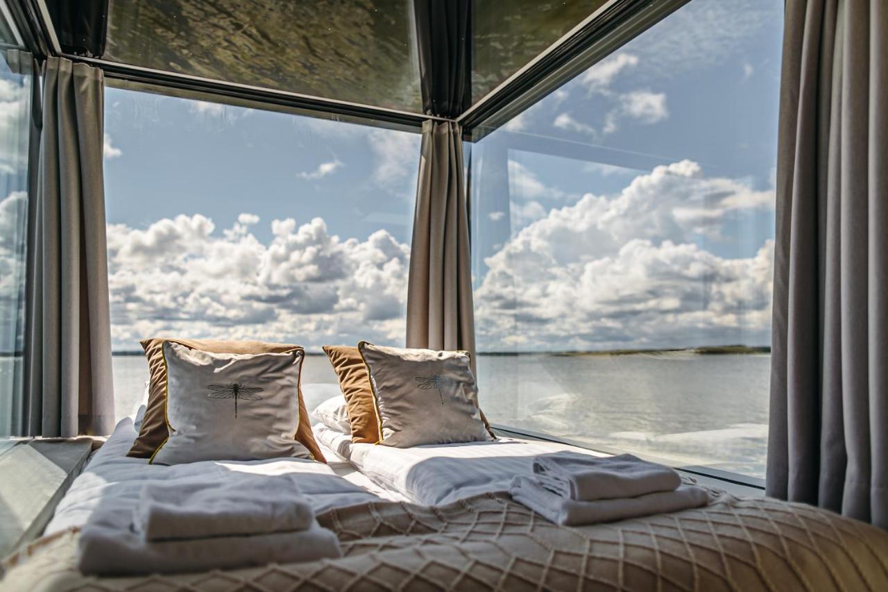Grand Ht Houseboats - Domki Na Wodzie - Sauna, Jacuzzi, Kominek Миелно Екстериор снимка